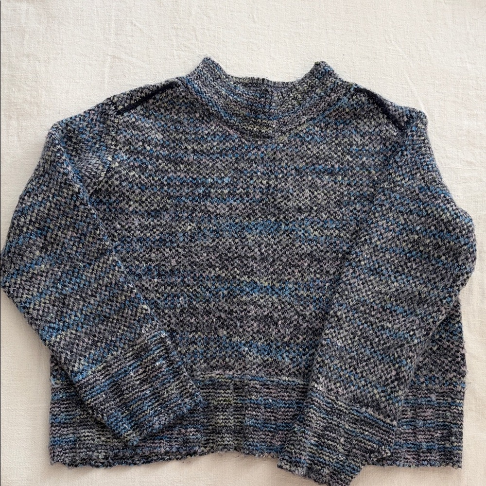 Free People Variegated Blue Sweater